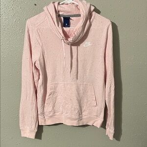 Nike Women's Light Pink Speckled Hoodie
